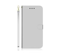 for Samsung Galaxy A16 Case, 3D Bling Shockproof PU Leather Flip Wallet Phone Cases Slim Fit TPU Bumper with Stand Card Holder Magnetic Protective Cover for Samsung Galaxy A16 Silver white