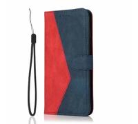 for Samsung Galaxy A16 Phone Case, for Samsung Galaxy A16 Phone Cover, Stylish Book Flip Leather Shockproof Wallet Cover with Kickstand Credit Card Holder Red blue