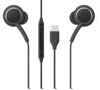 For Samsung Galaxy A18 Earphones, In-Ear Headphones For Samsung Galaxy A27 / A37 / A57 / A17 / A26 / A16 A15 A25 / A05s A05 / A14 / A13 / A04S / A04E / A12 / A23 A22 / A21S / A32 - USB Type C (BLACK)