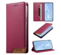 for Samsung Galaxy A26/A16/A17 Wallet Case with RFID Blocking PU Leather, Flip Folio Book Covers, Magnetic Credit Card Holder Protective Shockproof Phone Case for Samsung Galaxy A26/A16/A17,rose red