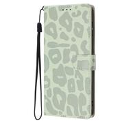 for Samsung Galaxy A26/A17 Case, Premium Shockproof Leopard Folio Wallet Phone Cases PU Leather Case with Magnetic Closure Card Slots Stand Protection Cover for Samsung Galaxy A26/A17 green