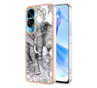 for Samsung Galaxy A26 Case, Marble Design Glitter Sparkle Case Samsung Galaxy A26 Shockproof Slim Soft Silicone TPU Bumper Cover Phone Case for Samsung Galaxy A26 Totem Elephant