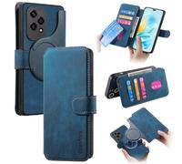 for Samsung Galaxy A35 Phone Case, Premium PU Leather Stand RFID Blocking Card Slots Magnetic Protective Wallet Folio Flip Cover Shockproof Interior Case for Samsung Galaxy A35 blue