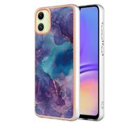 for Samsung Galaxy A36/A56 Case Bling Glitter Sparkle Rose Gold Marble Design Clear Bumper Ultra Slim TPU Soft Rubber Shockproof Protective Silicone Phone Cover for Samsung Galaxy A36/A56 Purple blue