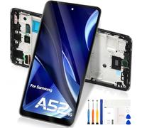 For Samsung Galaxy A52 4G LCD Screen Replacement for Galaxy A52 4G SM-A525 A525F A525M LCD Display Touch Digitizer Glass Assembly Replacement with Tools (Black with Frame)