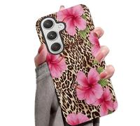 for Samsung Galaxy A52/A52S 5G Case Cute Leopard Phone Case Luxury Trendy Retro Cheetah Print Design, Aesthetic Pattern Y2k Cover, Shockproof 2-in-1 Double Layer Protective Cover for Women Girls, bw20