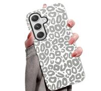 for Samsung Galaxy A52/A52S 5G Case Cute Leopard Phone Case Luxury Trendy Retro Cheetah Print Design, Aesthetic Pattern Y2k Cover, Shockproof 2-in-1 Double Layer Protective Cover for Women Girls, bw15
