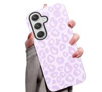 for Samsung Galaxy A52/A52S 5G Case Cute Leopard Phone Case Luxury Trendy Retro Cheetah Print Design, Aesthetic Pattern Y2k Cover, Shockproof 2-in-1 Double Layer Protective Cover for Women Girls, bw16