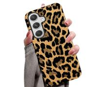 for Samsung Galaxy A52/A52S 5G Case Cute Leopard Phone Case Luxury Trendy Retro Cheetah Print Design, Aesthetic Pattern Y2k Cover, Shockproof 2-in-1 Double Layer Protective Cover for Women Girls, bw08