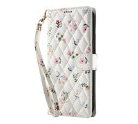 for Samsung Galaxy A52/A52S Phone Case, Shockproof Flower Pattern PU Leather Wallet Case with Stand Magnetic Folio Silicone Bumper Gel Protective Flip Cover for Samsung Galaxy A52/A52S Pink