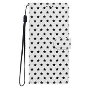 for Samsung Galaxy A54 5G Case, Flip Wallet Leather Phone Case with Card Slots, Kickstand Wrist Strap Relief Star Pattern Magnetic Protective Shockproof Cover for Samsung Galaxy A54 5G,white