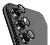 for Samsung Galaxy A54 Camera Lens Protective Film, 9H Tempered Glass Screen Protector Independent Metal Ring Tempered Glass Camera Cover Scratch Resistant Protective case (Black)