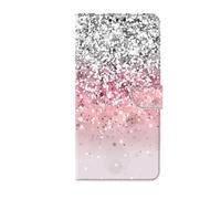 for Samsung Galaxy A55 5G Case, Painted Shockproof Magnetic Protective PU Leather Wallet Flip Phone Cases with Card Holder Kickstand Cover for Samsung Galaxy A55 5G,Star Sky