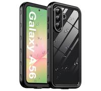 for Samsung Galaxy A56 Case Waterproof with Built-in Lens & Screen Protector, [IP68 Waterproof] [Military Drop Proof], Full Body Underwater Protective Clear Cover for Galaxy A56 4G/5G (Black)