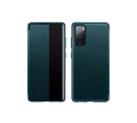 For Samsung Galaxy S20 FE Side Window View Shockproof Horizontal Flip Leather Case(Green)