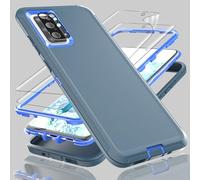 for Samsung Galaxy S20 Plus Case, 3-in-1 heavy-duty protection with 2*Flexible TPE film，1*Super lens film and Shockproof, Drop Proof, Ultra-Rugged Phone cover S20 Plus 6.7"-Blue/Dark Blue