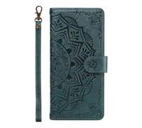 for Samsung Galaxy S20 Ultra 5G Case, Flip PU Leather Shockproof Wallet Phone Cases Embossed Mandala Folio Magnetic Protective Cover with Stand Card Holder Slots for Samsung Galaxy S20 Ultra 5G green