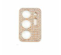 For Samsung Galaxy S21 Note 20 Ultra Bling Diamond Camera Lens Protector Case,3D Bling Diamond Camera Lens Protector Protective Decoration Case Friendly Glitter Metal Crystal Shine Camera Cover