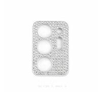 For Samsung Galaxy S21 Note 20 Ultra Bling Diamond Camera Lens Protector Case,3D Bling Diamond Camera Lens Protector Protective Decoration Case Friendly Glitter Metal Crystal Shine Camera Cover