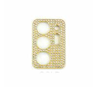 For Samsung Galaxy S21 Note 20 Ultra Bling Diamond Camera Lens Protector Case,3D Bling Diamond Camera Lens Protector Protective Decoration Case Friendly Glitter Metal Crystal Shine Camera Cover