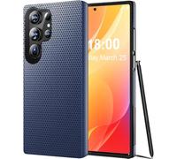 for Samsung Galaxy S23 Ultra Case with Screen Protector, Military Grade Protection S23 Ultra Protective Case Rugged PC Hard Silcone Shockproof Cover for Samsung S23 Ultra 5G Phone Case (Blue)