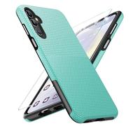 for Samsung Galaxy S24 Case with Screen Protector, Military Grade Protection S24 Protective Case Rugged PC Hard Silcone Shockproof Cover for Samsung S24 5G Phone Case (Mint Green)