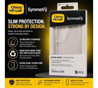 For (Samsung Galaxy S24) Official Otterbox Symmetry Clear Case, Shockproof Cover