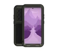 For Samsung Galaxy S24 Ultra 6.8” Metal Case, LOVE MEI Outdoor Armor Tank Waterproof Shockproof Dust/Dirt/Snow Proof Hybrid Heavy Duty Aluminum Metal Case Cover (Green)