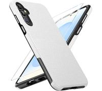 for Samsung Galaxy S25 Case with Screen Protector, Military Grade Protection S25 Protective Case Rugged PC Hard Silcone Shockproof Cover for Samsung S25 5G Phone Case (Silver)