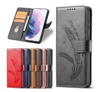 for Samsung Galaxy S25 Edge Case, Embossed Wheat Shockproof PU Leather Flip Wallet Phone Cases TPU Bumper with Stand Card Holder Magnetic Protective Cover for Samsung Galaxy S25 Edge black