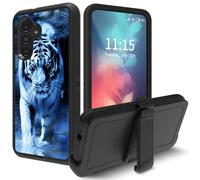 for Samsung Galaxy S25 Plus Case & Galaxy S24 Plus Case, with Swivel Belt Clip Heavy Duty Shockproof TPU Protection Phone Cover for Samsung S25 Plus/S24 Plus,Wild Animals Tiger