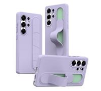 for Samsung Galaxy S25 Ultra with Smart Button, Standing Grip Phone Case with Kickstand, for Samsung S25 Ultra Case Smart Button Cover | Hand Strap | Soft Touch | Stand Grip | Smart Butto Purple