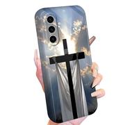 for Samsung Galaxy S26 Phone Case for Women Men A Christian Cross Design Slim Lightweight Full-Body Rugged Hard PC Drop Shockproof Anti-Scratch Protective Cover for Samsung S26 5G 6.3" 2026