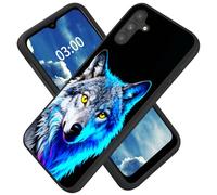 for Samsung Galaxy S26 Plus Case with Wolf with Yellow Eyes Pattern Design Ultra-Thin Black Soft TPU Silicone Shock Proof Protective Phone Case for Samsung S26 Plus 6.7 inch 2026