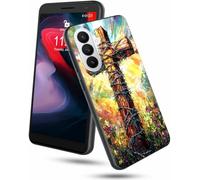 for Samsung Galaxy S26 Plus Phone Case 6.7" Slim Soft Silicone TPU Cover with Art Christian Cross Design Women Wen Lightweight Anti-Scratch Shockproof Protective Case for Samsung S26+ Plus 5G 2026