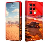 for Samsung Galaxy S26 Ultra Case Lightweight Soft TPU Shock Proof Protective Cover with Sea Turtle on Beach at Red Sunset Pattern Design Phone Case for Samsung Galaxy S26 Ultra 6.9 inch 2026