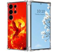 for Samsung Galaxy S26 Ultra Case with Red Phoenix at Sunset Pattern Design Ultra-Thin Clear Soft TPU Silicone Shock Proof Protective Phone Cover Case for Samsung Galaxy S26 Ultra 6.9 inch 2026