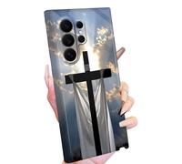 for Samsung Galaxy S26 Ultra Phone Case for Women Men A Christian Cross Design Slim Lightweight Full-Body Rugged Hard PC Drop Shockproof Anti-Scratch Protective Cover for Samsung S26 Ultra 5G 6.9"