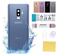 for Samsung Galaxy S9+ Back Cover Glass Case Replacement 6.2-Inches SM-G965 All Carriers with Installation Manual + Repair Tool Kit (Coral Blue)