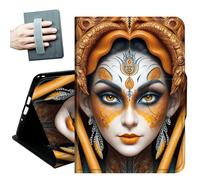 for Samsung Galaxy Tab A 10.1 Case 2019, Only Fit (SM-T510/ SM-T515/ SM-T517), with Hand Straps and Auto Wake/Sleep PU Leather Slim Multiple Angles Stand Smart Cover,Beautiful Woman