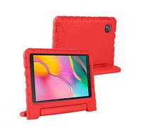 For Samsung Galaxy Tab A 2016 10.1" Heavy Duty Shockproof Case - Dustproof Convertible Handle Stand - Full Body Protective Kids Friendly Rugged Cover T580 T585 Red