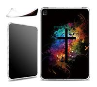 for Samsung Galaxy Tab A7 Lite 2021 8.7" SM-T220/T225/T227 Case, Slim Silicone Lightweight Clear Military-Grade Corners Shock Absorbent Case Soft TPU Cover, Faith