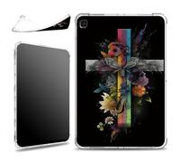 for Samsung Galaxy Tab A7 Lite 2021 8.7" SM-T220/T225/T227 Case, Slim Silicone Lightweight Clear Military-Grade Corners Shock Absorbent Case Soft TPU Cover, Faith Butterfly