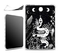 for Samsung Galaxy Tab A7 Lite 2021 8.7" SM-T220/T225/T227 Case, Slim Silicone Lightweight Clear Military-Grade Corners Shock Absorbent Case Soft TPU Cover, Witchy Snake Trippy Moon