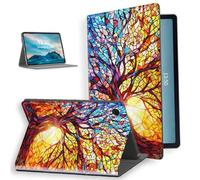 for Samsung Galaxy Tab A8 Case 10.5 inch 2022,Multi-Angle Rotating Stand Protective Smart Cover Auto Wake/Sleep Protective Rugged Cover,Colorful Life Tree