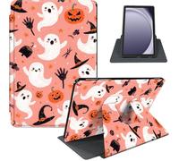 for Samsung Galaxy Tab A9+/A9 Plus 11 Inch 2024/2023 Case, 360° Rotating PU Leather Stand Cover with Auto Sleep/Wake, Shockproof TPU Backl, Ghost Pattern