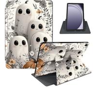 for Samsung Galaxy Tab A9+/A9 Plus 11 Inch 2024/2023 Case, 360° Rotating PU Leather Stand Cover with Auto Sleep/Wake, Shockproof TPU Backl, Ghost Parade