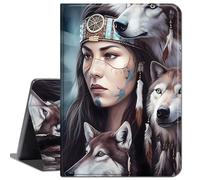 for Samsung Galaxy Tab A9 Plus 11 Inch 2023 Cases,Slim Lightweight Smart Shell Stand Cover with Auto Wake/Sleep Case for Galaxy Tab A9 Plus 11 inch 2023,Grey Three Wolves