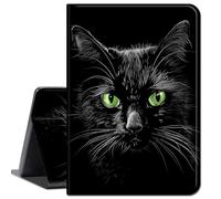 for Samsung Galaxy Tab A9 Plus 11 Inch 2023 Cases,Slim Lightweight Smart Shell Stand Cover with Auto Wake/Sleep Case for Galaxy Tab A9 Plus 11 inch 2023,Green Eyes Cat Black