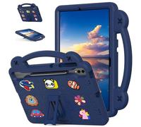 for Samsung Galaxy Tab S10 FE+ Plus Case 13.1 Inch 2025 (SM-X620/ SM-X626) Kids Friendly, Handle with Stand, with S Pen Holder, Cute DIY Cartoon, EVA Foam Lightweight Shockproof Tablet Cover, Navy